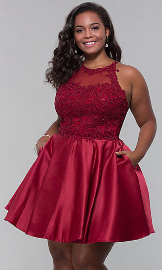 Plus-Size A-line Formal Dresses, Plus Party Dresses