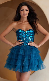  Short Homecoming Dress 5058S by Amelia Couture