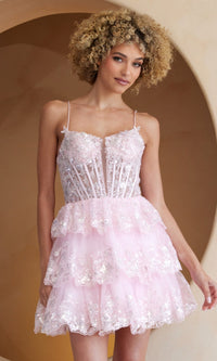  Short Homecoming Dress BZ9031S by Amelia Couture