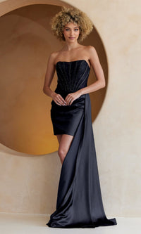 Black Short Homecoming Dress 5060S by Amelia Couture