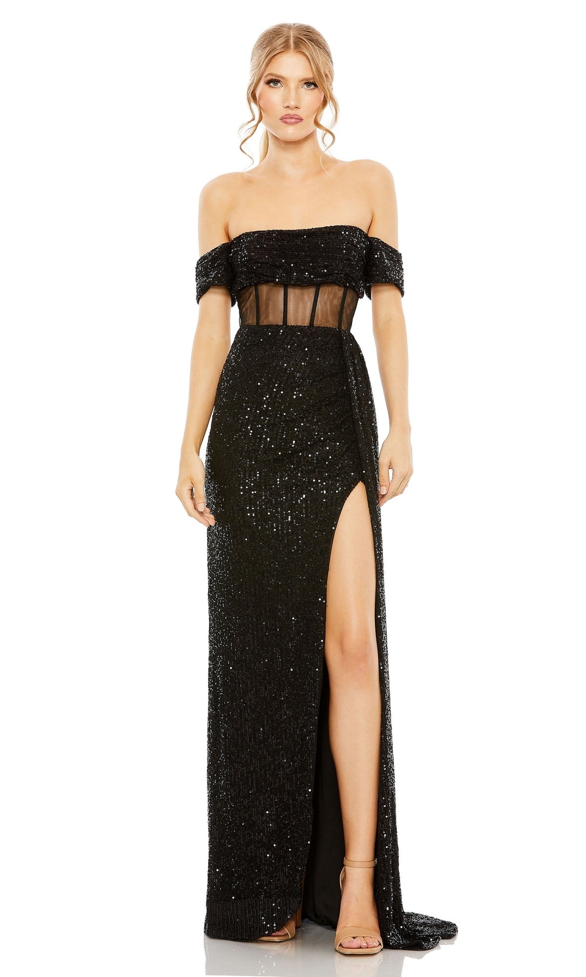 Black Mac Duggal Long Formal Dress 11665