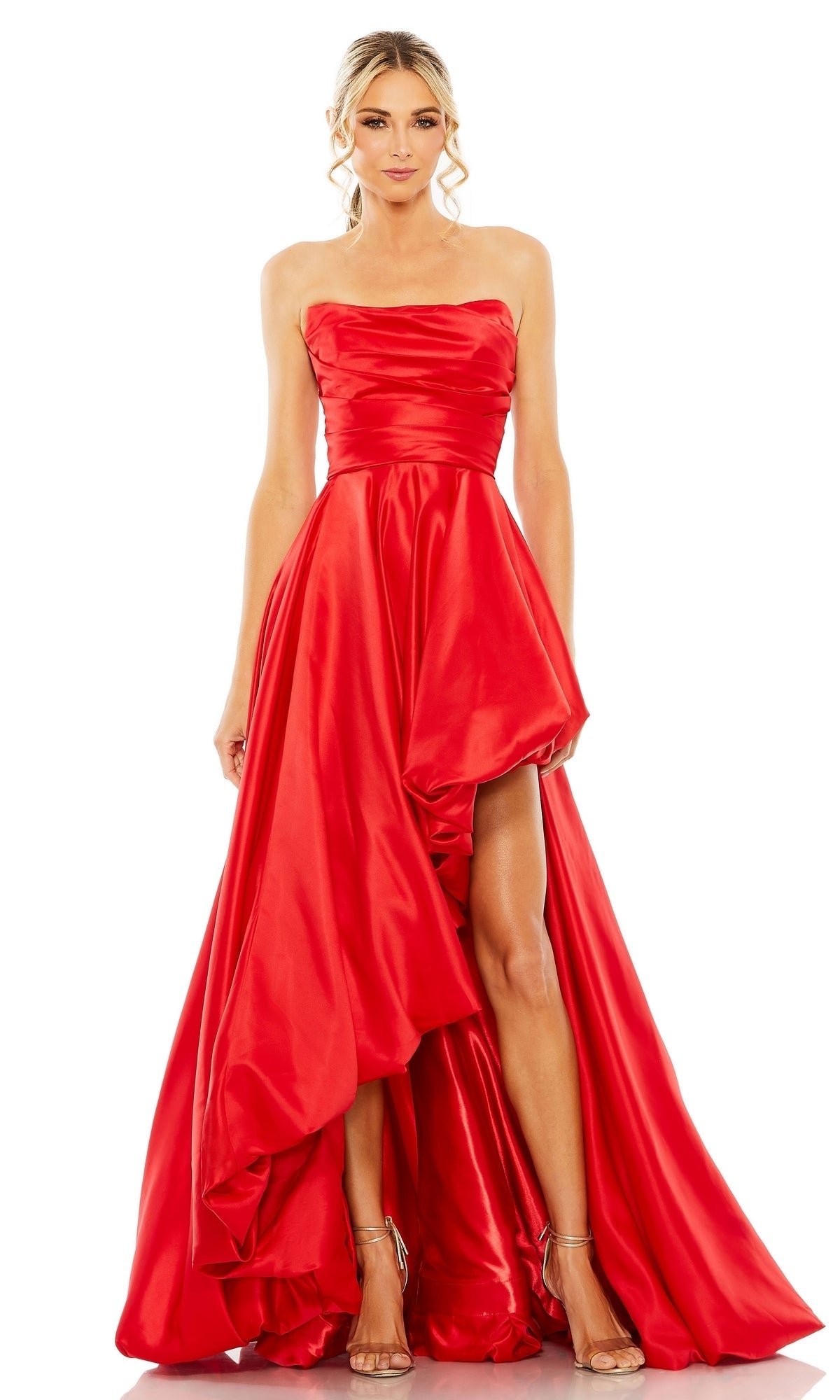 Red Mac Duggal Long Formal Dress 11685