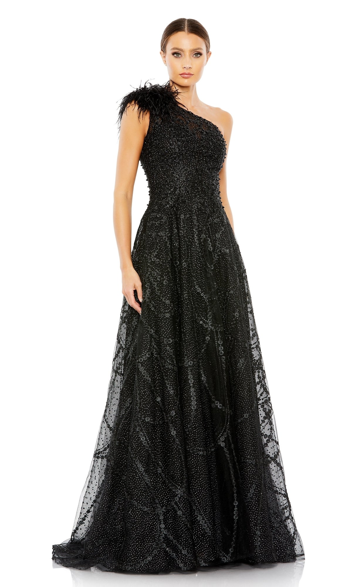 Black Mac Duggal Long Formal Dress 20389