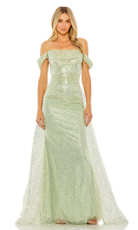 Sage Mac Duggal Long Formal Dress 20515