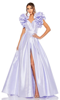 Periwinkle Mac Duggal Long Formal Dress 20522