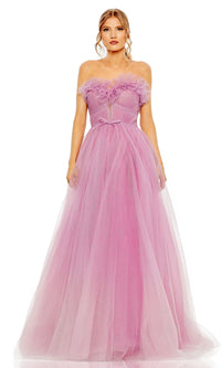 Lilac Ombre Mac Duggal Long Formal Dress 20555