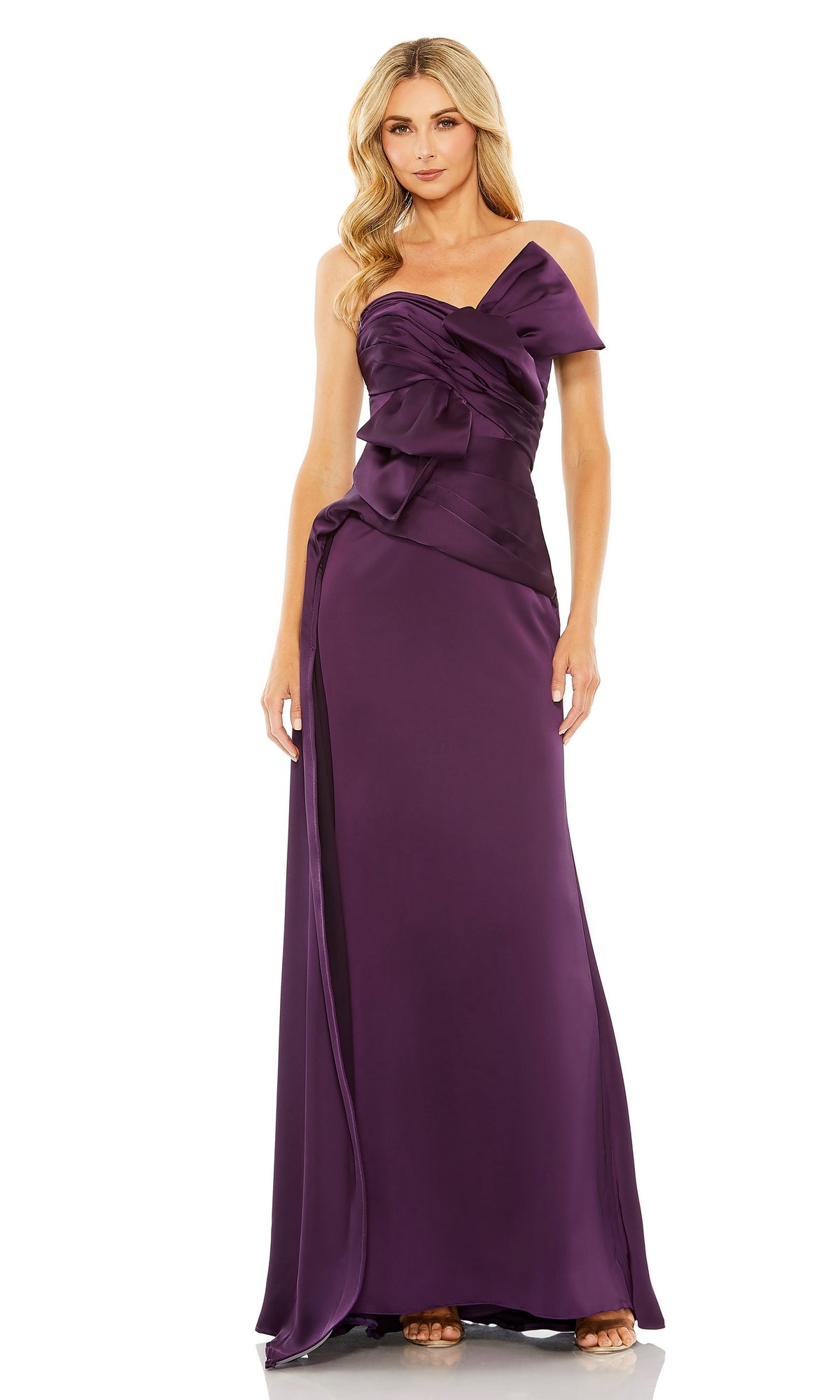 Aubergine Mac Duggal Long Formal Dress 20585