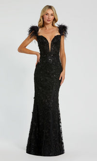 Black Mac Duggal Long Formal Dress 20889