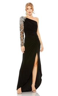 Black Mac Duggal Long Formal Dress 2215