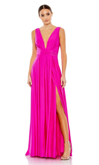 Hot Pink Mac Duggal Long Formal Dress 26578