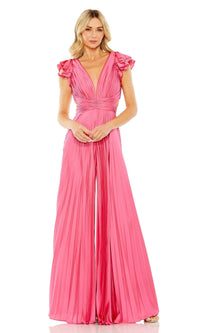 Candy Pink Mac Duggal Long Formal Jumpsuit 27361