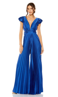 Cobalt Mac Duggal Long Formal Jumpsuit 27361