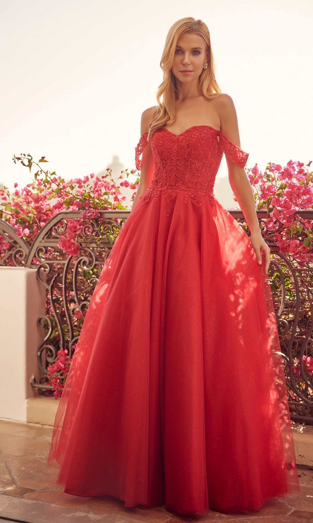 Red Juliet Long Formal Dress 280