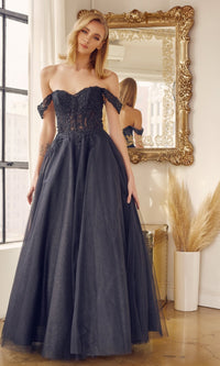 Black Juliet Long Formal Dress 280