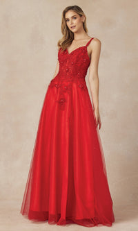 Red Juliet Long Formal Dress 283