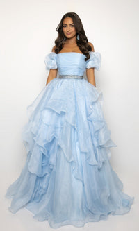 Light Blue Ava Presley Long Formal Dress 28571