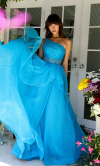 Turquoise Ava Presley Long Formal Dress 29534