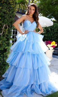 Sky Blue Ava Presley Long Formal Dress 29546