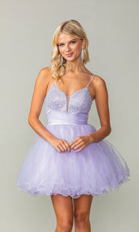 Lilac Dancing Queen Short Party Dress 3385