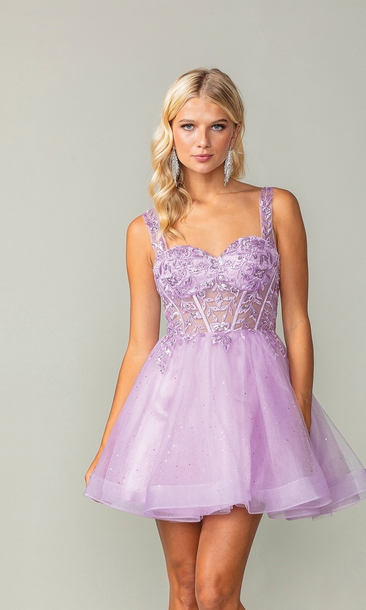 Lilac Dancing Queen Short Party Dress 3390