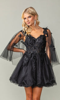 Black Dancing Queen Short Party Dress 3393