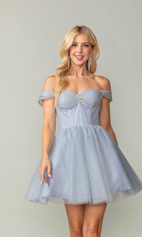 Silver Dancing Queen Short Party Dress 3394