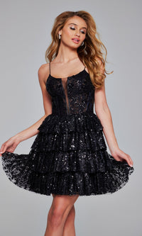 Black Jovani Short Party Dress 40386