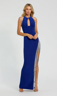 Cobalt Mac Duggal Long Formal Dress 42053