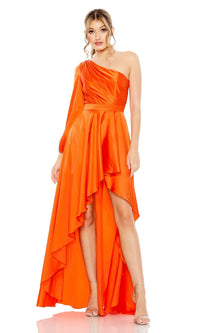 Orange Mac Duggal Long Formal Dress 49141