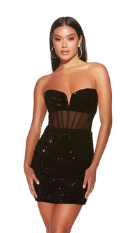 Black Alyce Short Party Dress 4934