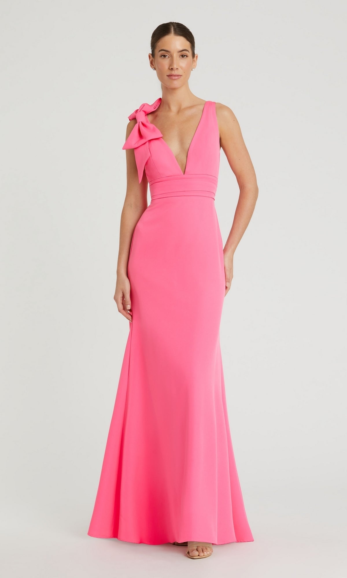 Candy Pink Mac Duggal Long Formal Dress 49454