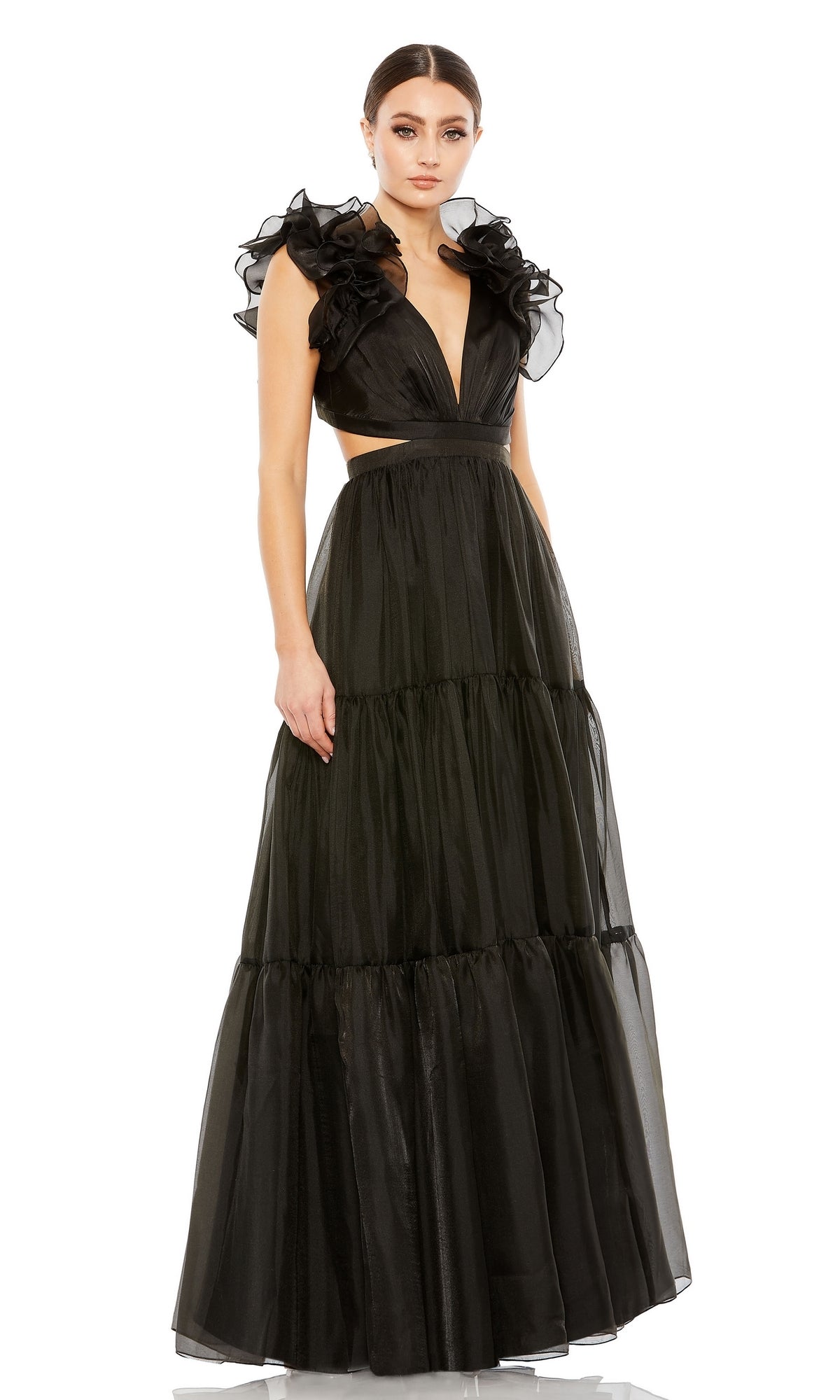 Black Mac Duggal Long Formal Dress 49528