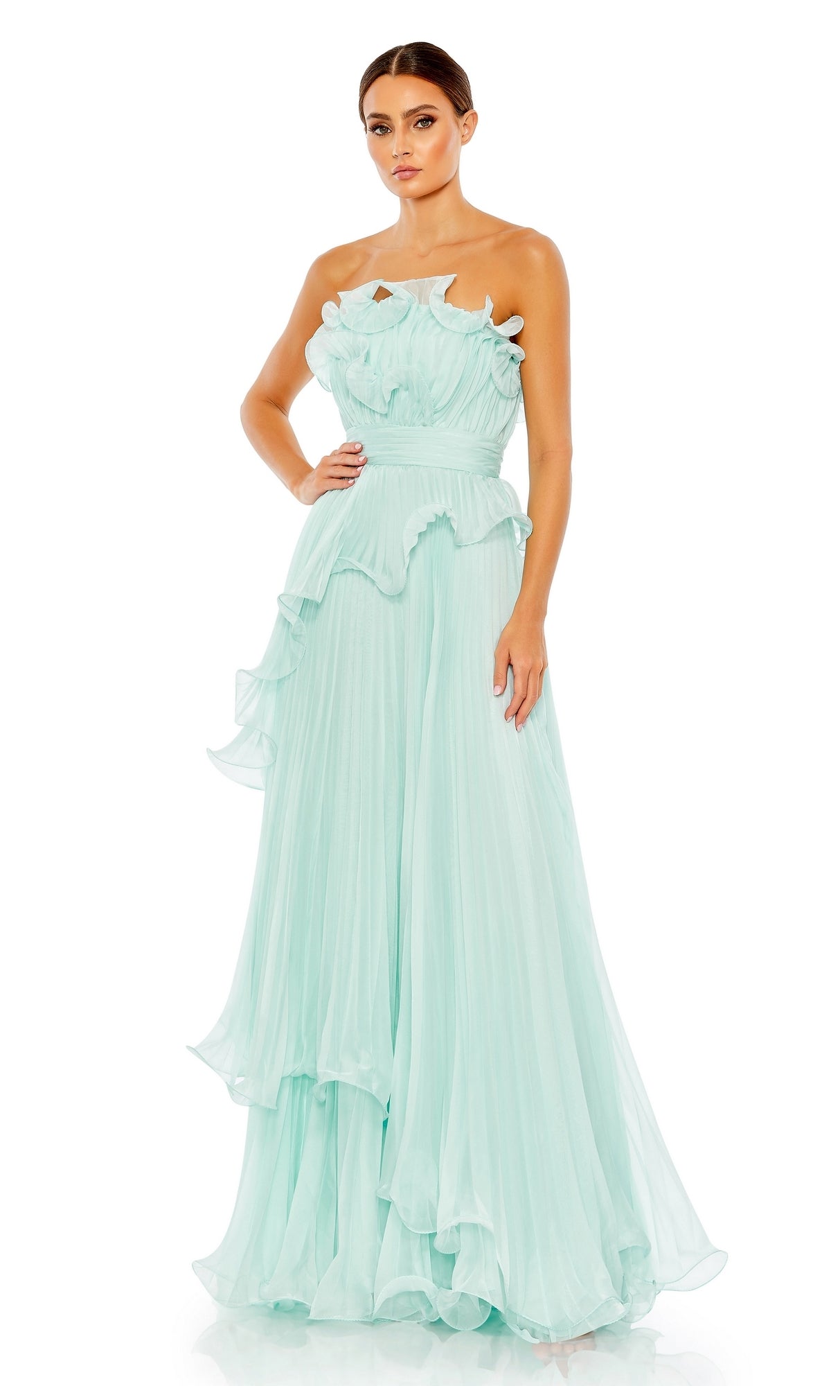 Mint Mac Duggal Long Formal Dress 49537