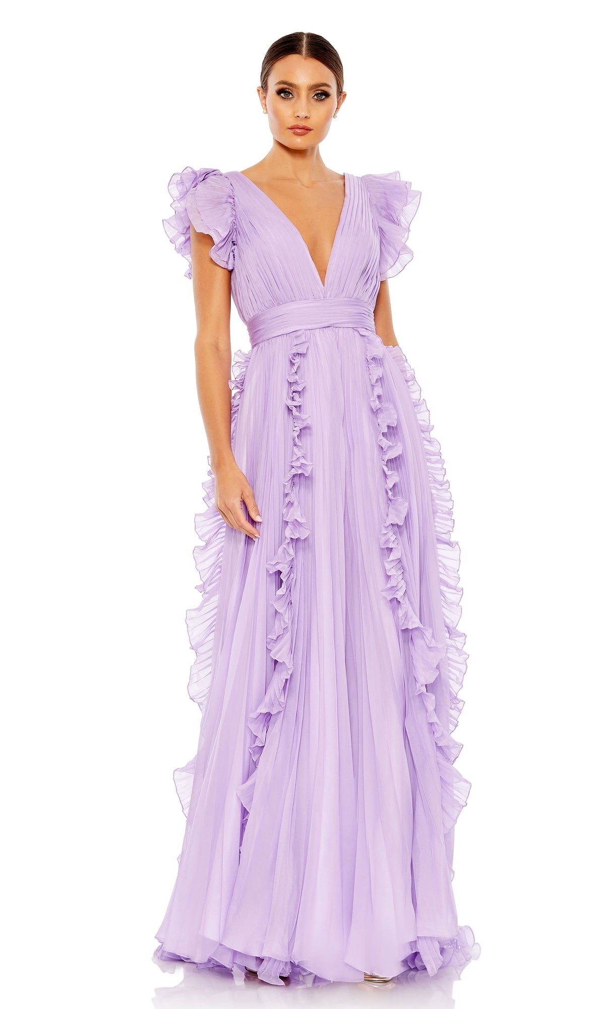 Lilac Mac Duggal Long Formal Dress 49539