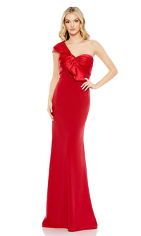 Red Mac Duggal Long Formal Dress 49547