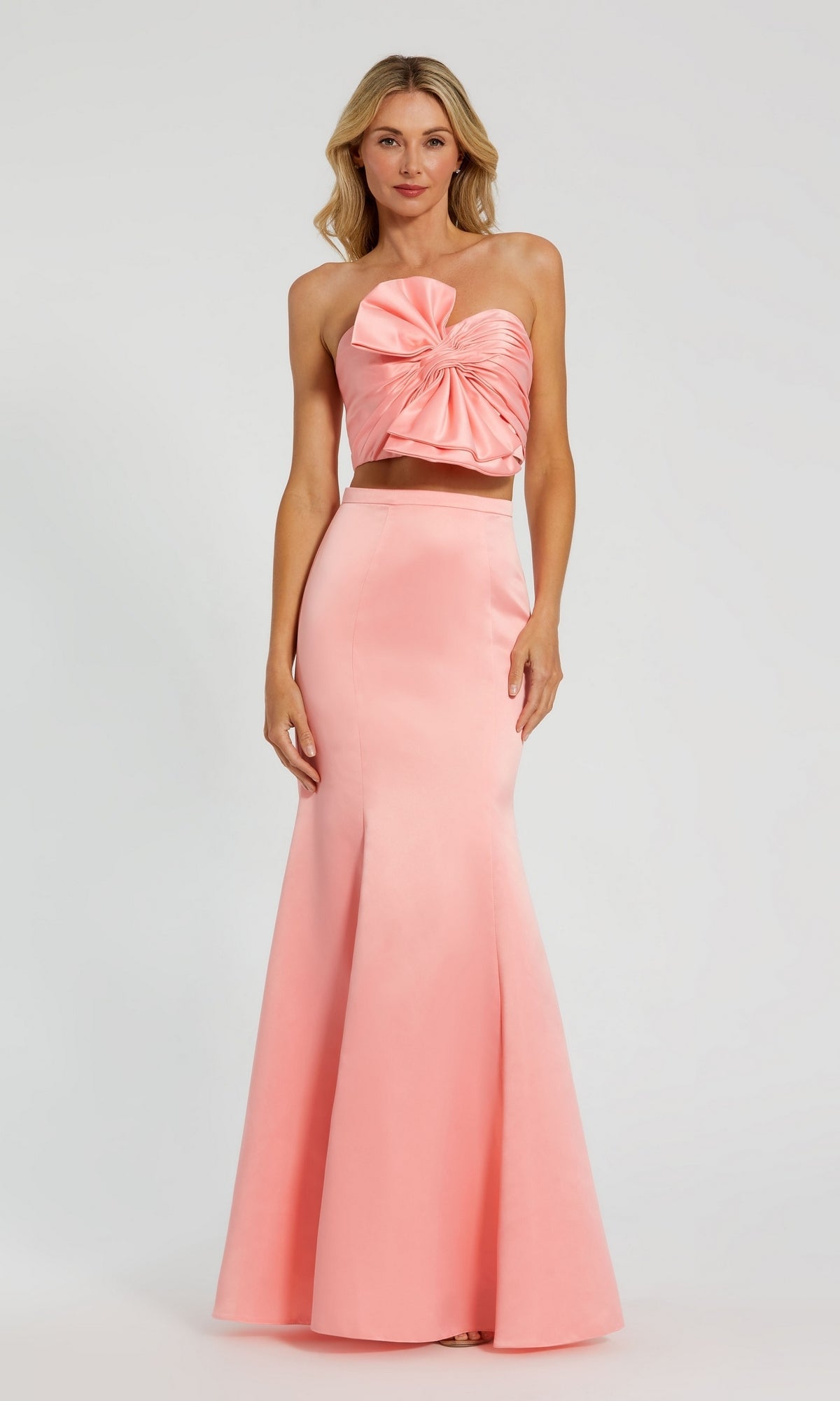 Petal Pink Mac Duggal Long Formal Dress 49832