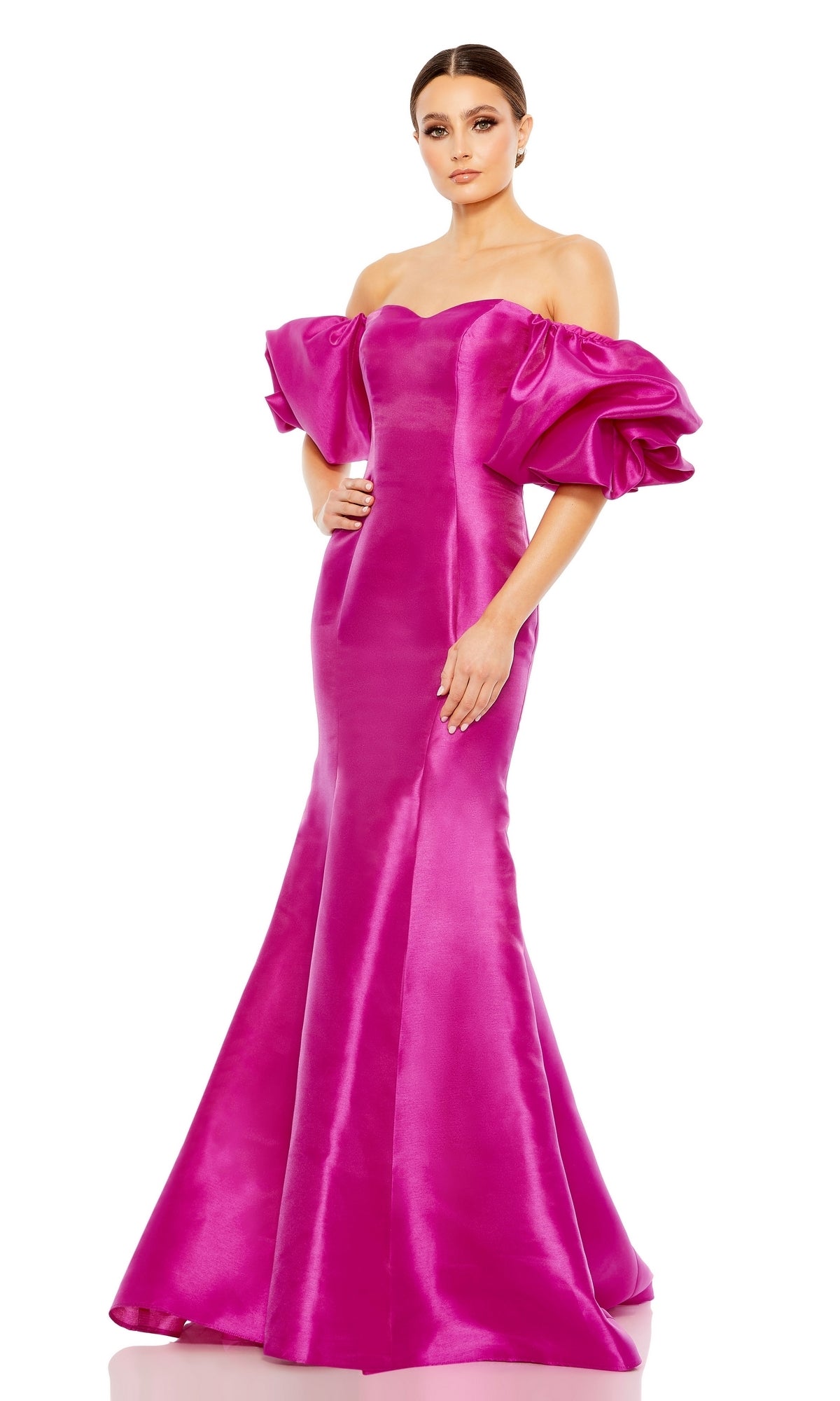 Fuchsia Mac Duggal Long Formal Dress 50677