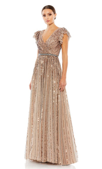 Copper Mac Duggal Long Formal Dress 5502