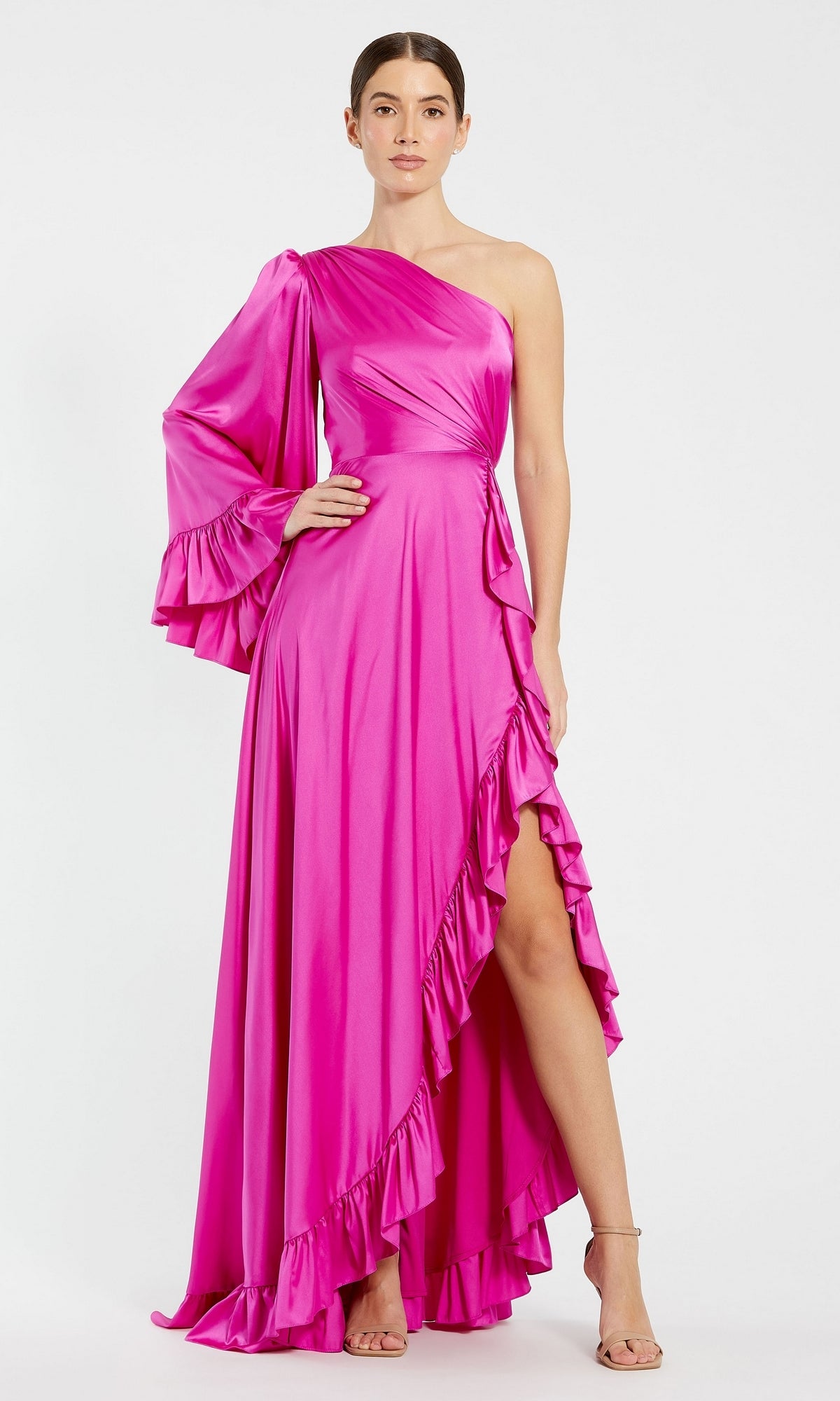 Magenta Mac Duggal Long Formal Dress 55950