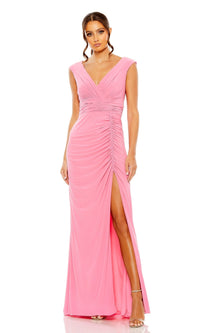 Candy Pink Mac Duggal Long Formal Dress 55974