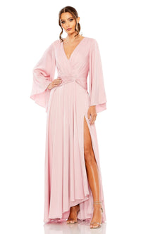 Dusty Rose Mac Duggal Long Formal Dress 55993