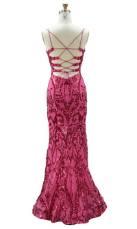 Cerise Alyce Long Formal Dress 61495