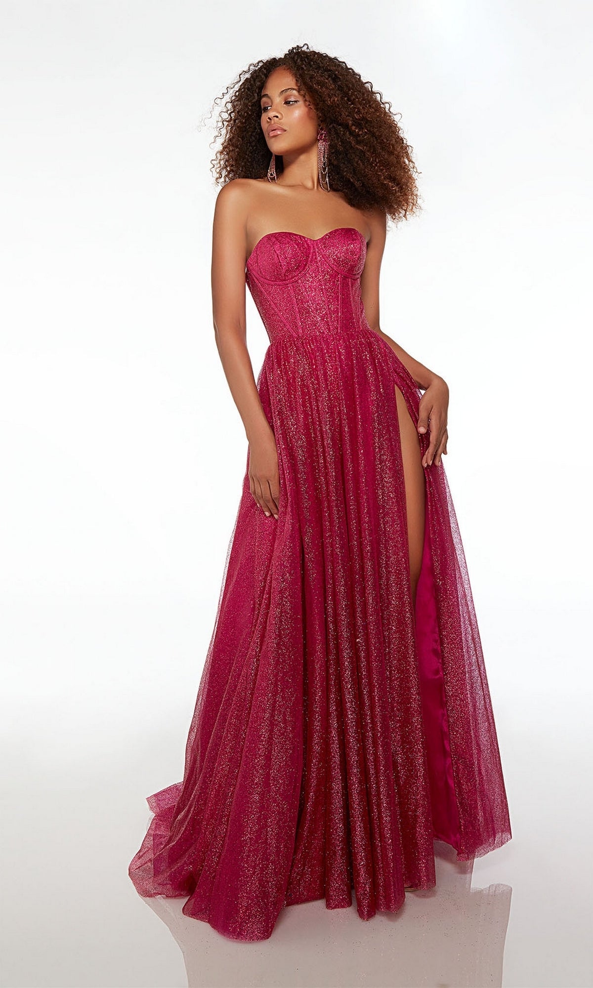 Raspberry Alyce Long Formal Dress 61601