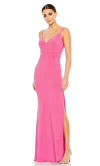 Candy Pink Mac Duggal Long Formal Dress 67812