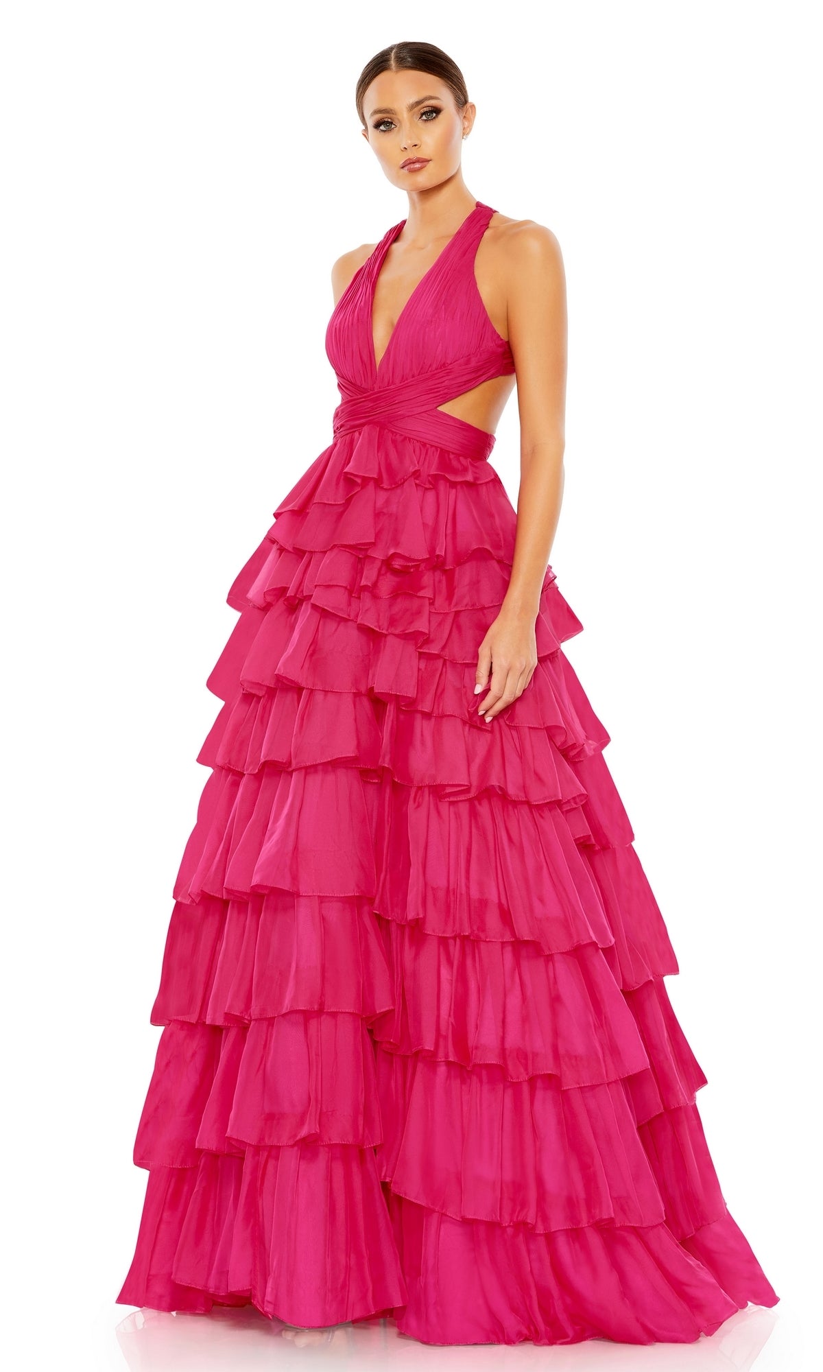 Fuchsia Mac Duggal Long Formal Dress 67988