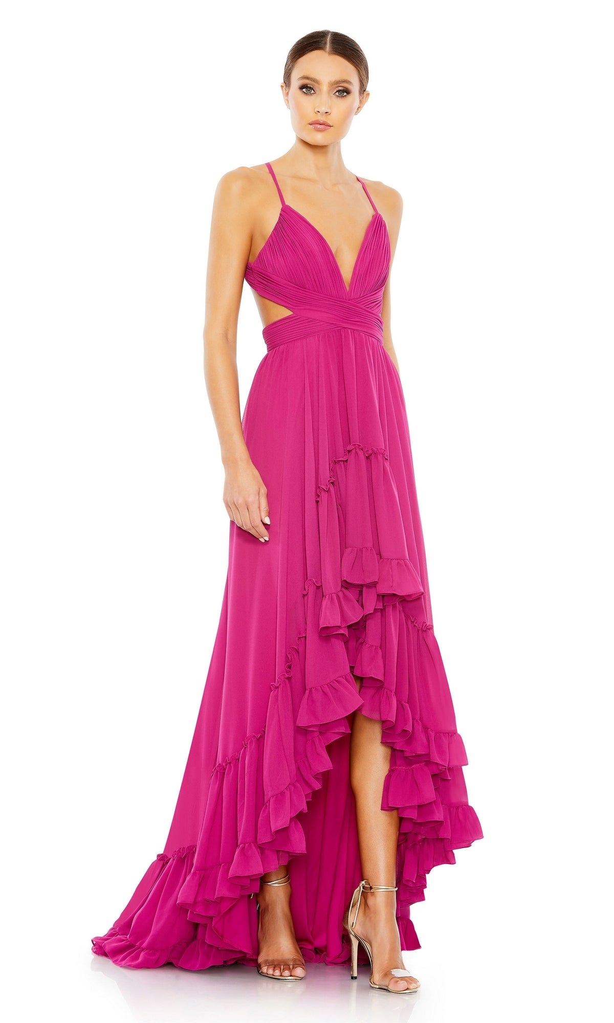 Fuchsia Mac Duggal Long Formal Dress 67992