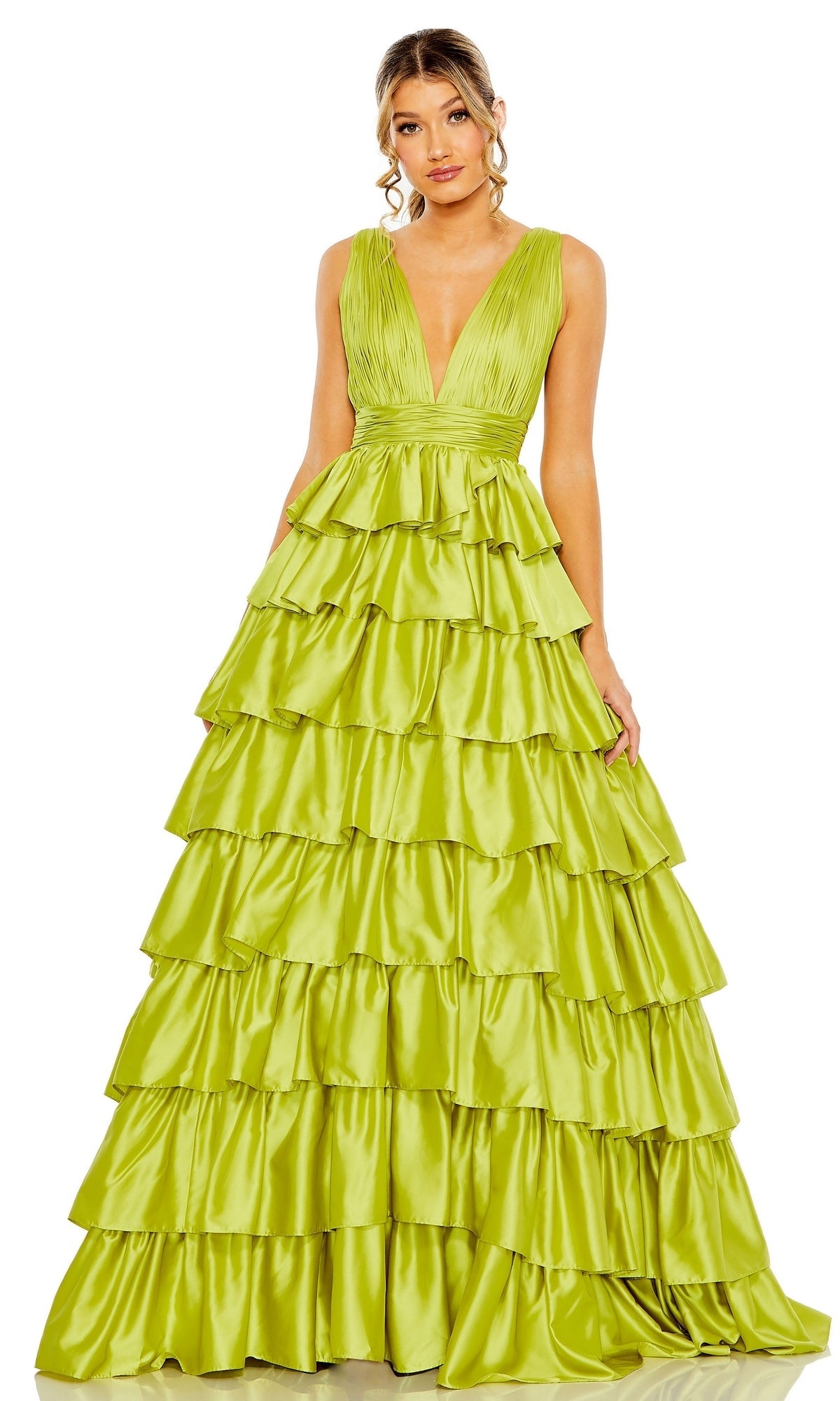 Green Mac Duggal Long Formal Dress 67994