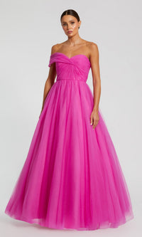 Magenta Mac Duggal Long Formal Dress 68713