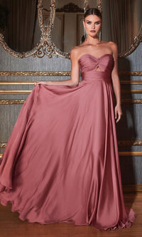 Mauve Rose Ladivine Long Formal Dress 7496