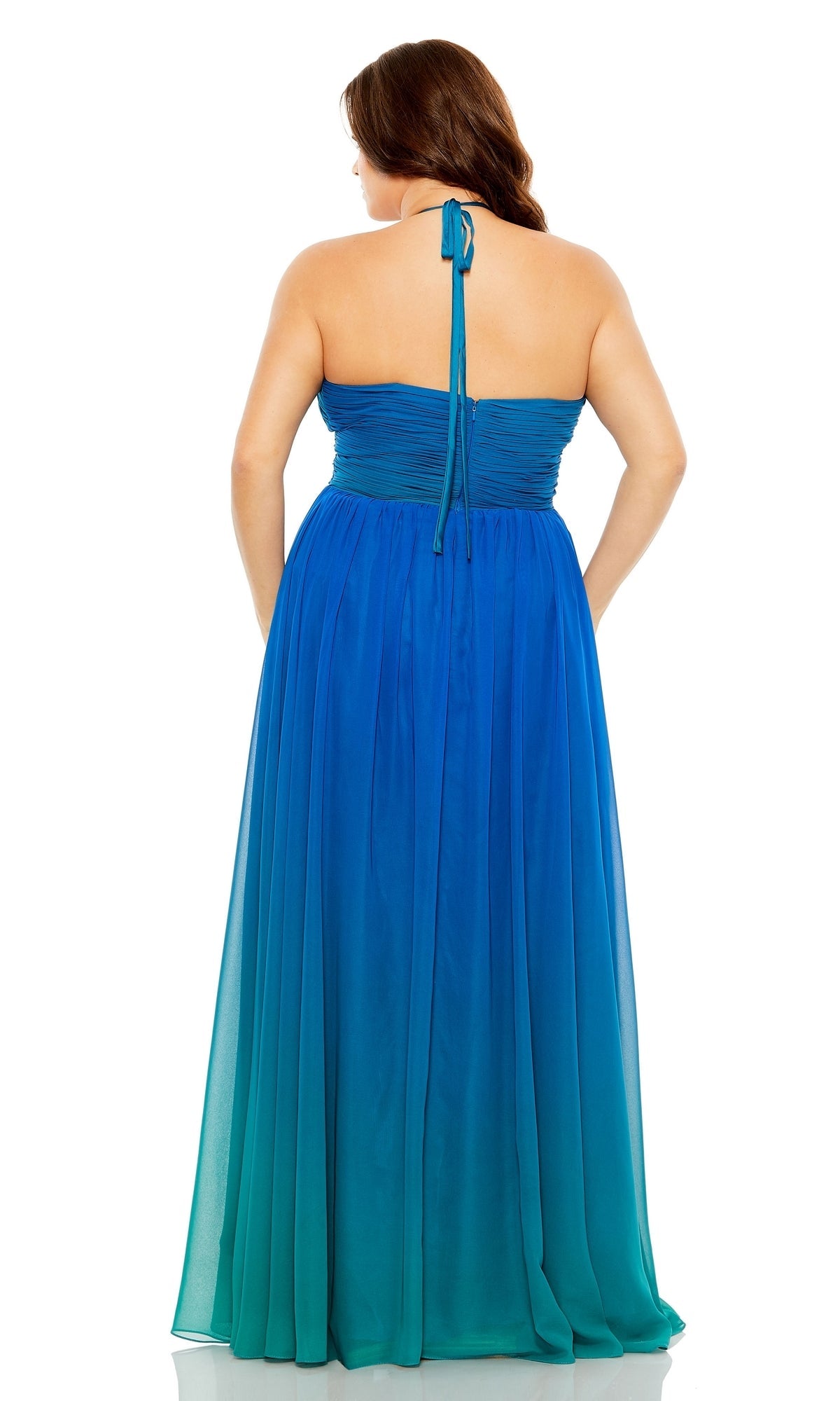  Mac Duggal Long Plus-Size Formal Dress 77017